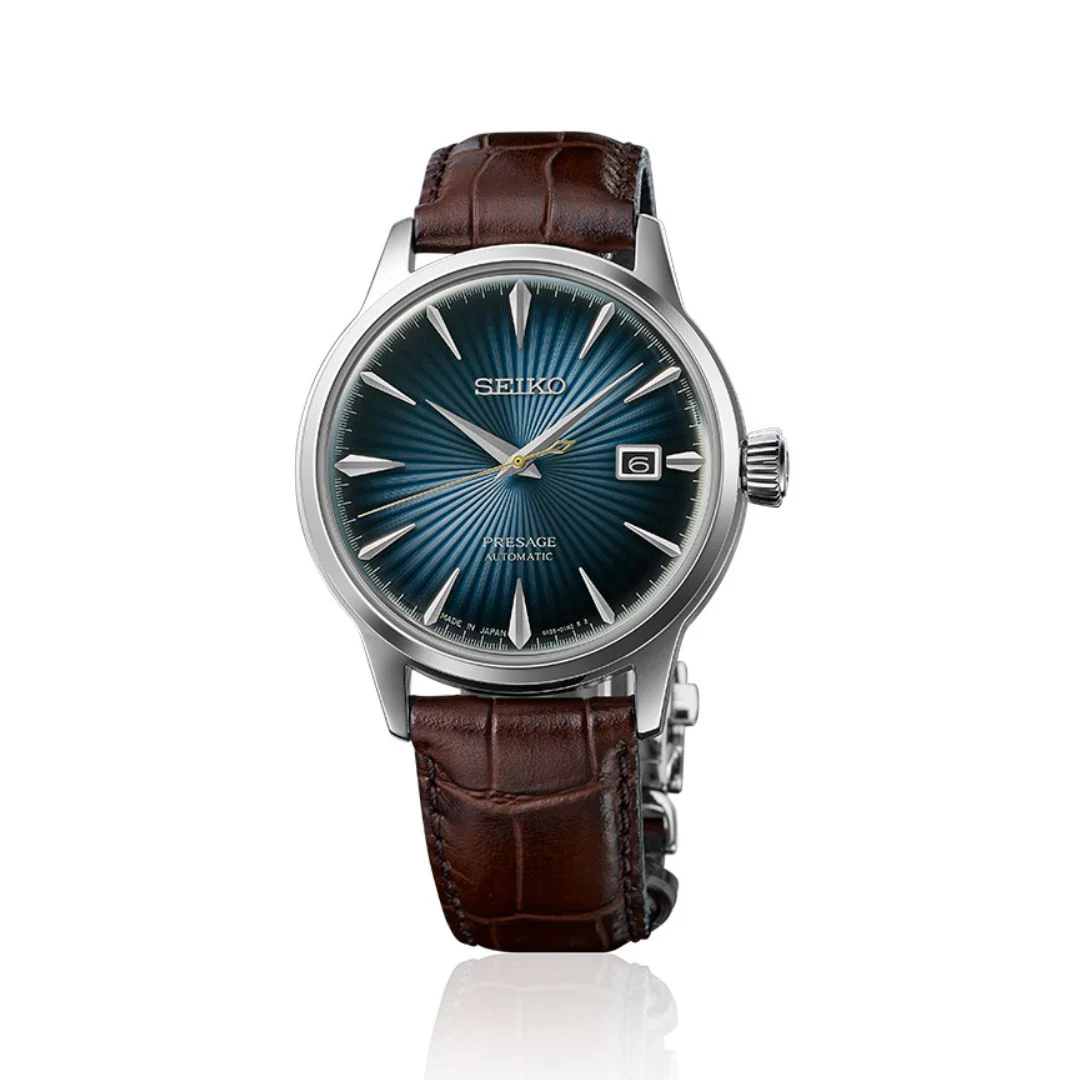 Seiko Presage Cocktail Time Midnight Blue Moon rannekello, SRPK15J1 - Image 4
