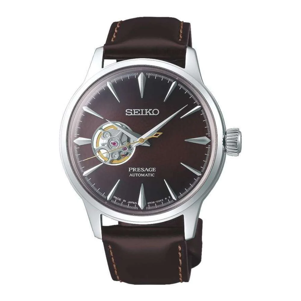 Seiko Presage Cocktail Time Stinger Open Heart Automatic SSA407J1 rannekello