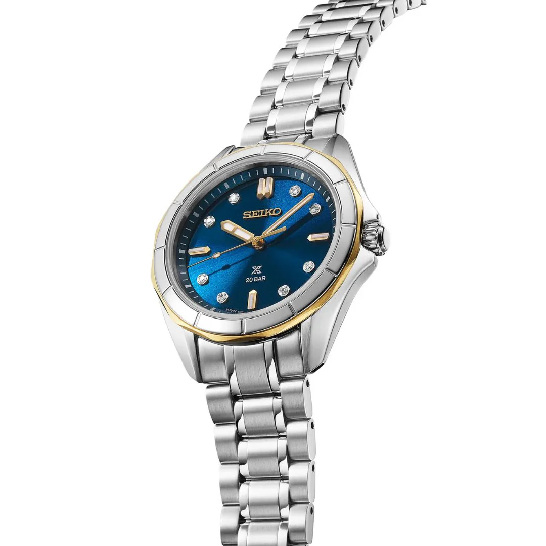 Seiko Prospex Nautical Navy Marine Sports rannekello timanteilla, SUR620J1 - Image 2