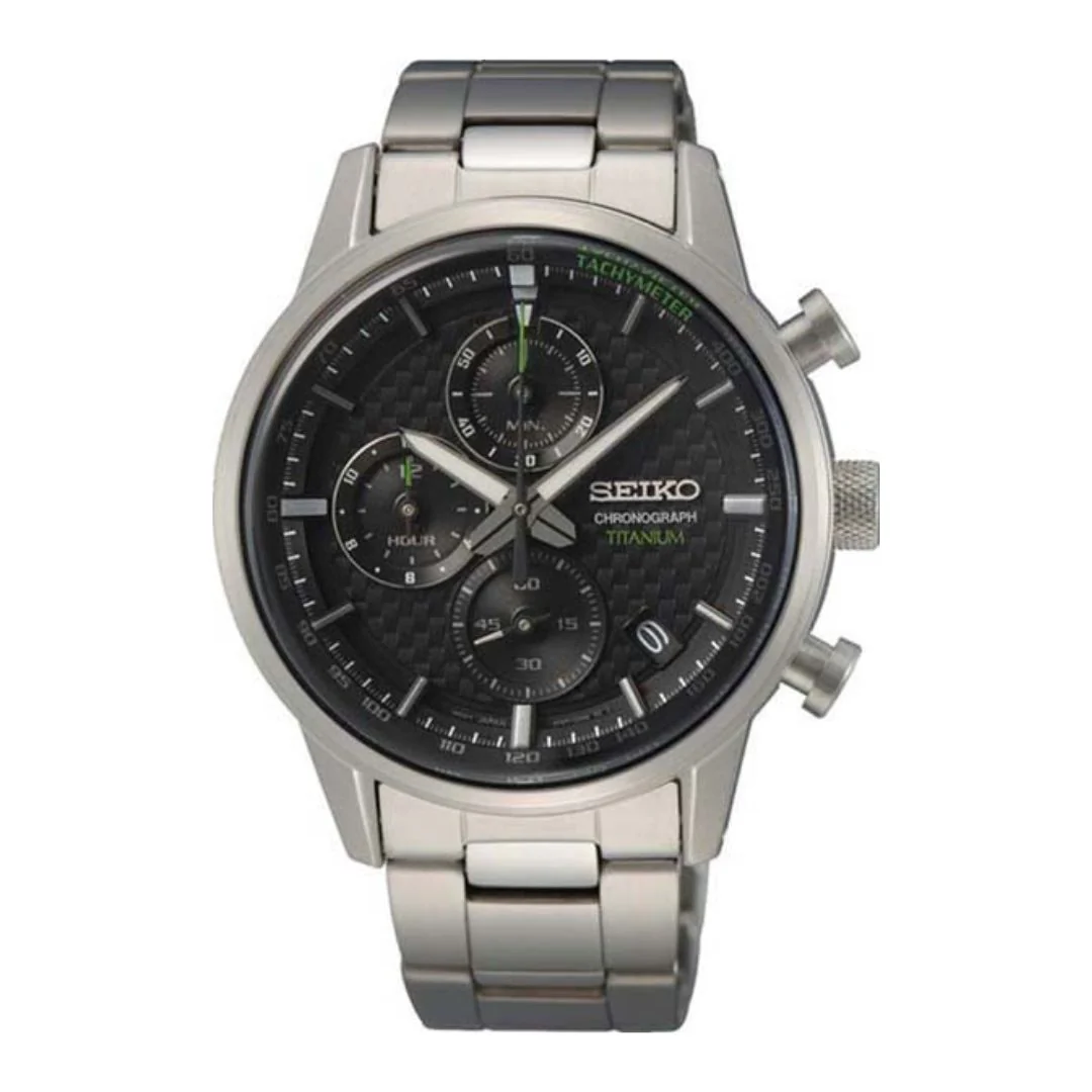 Seiko Titanium Chronograph SSB389P1 rannekello