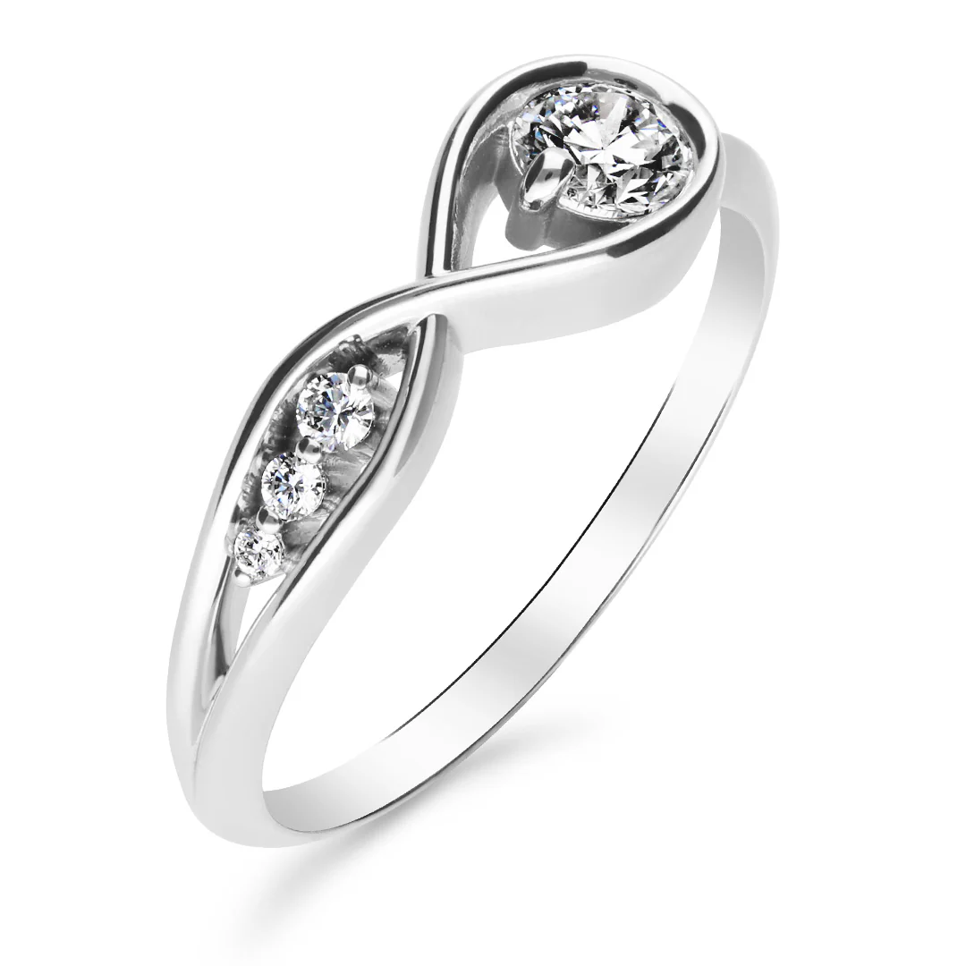 Silván Aina timanttisormus 0,46ct, valkokultaa, Silván vihkisormukset - Image 2