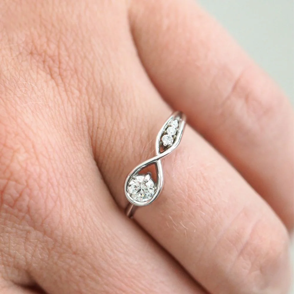 Silván Aina timanttisormus 0,46ct, valkokultaa, Silván vihkisormukset - Image 3