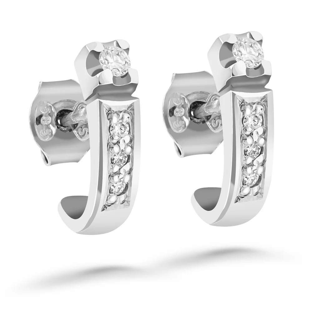 Silván Ariel timanttikorvakorut 0,14ct, valkokultaa, Silván timanttikorut