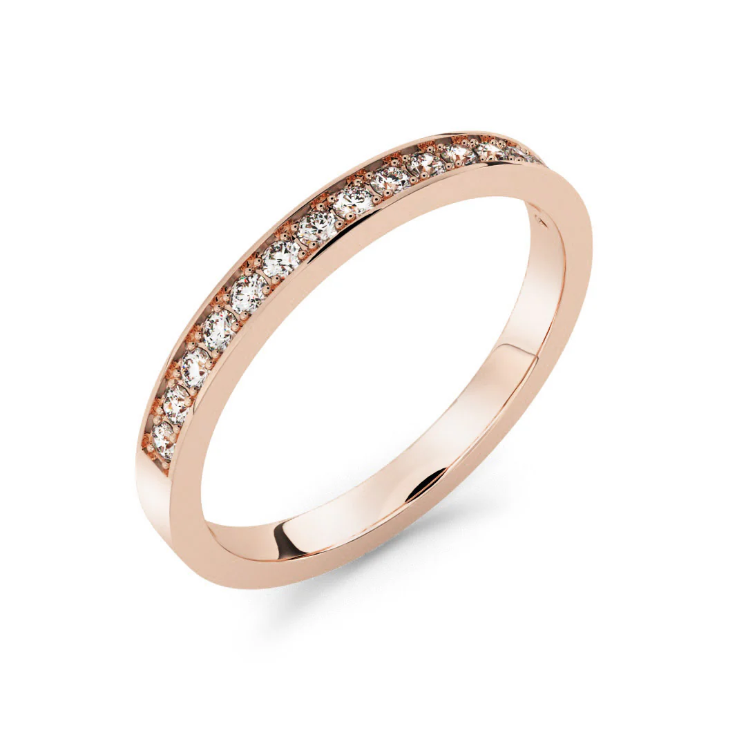 Silván Ariel timanttisormus 0,16ct, rosekultaa, Silván vihkisormukset - Image 2