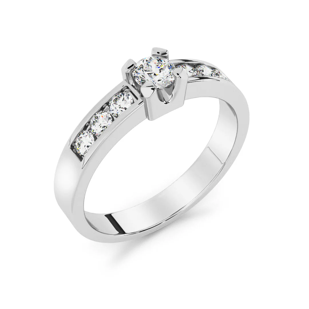 Silván Ariel timanttisormus 0,33ct, valkokultaa, Silván vihkisormukset - Image 2