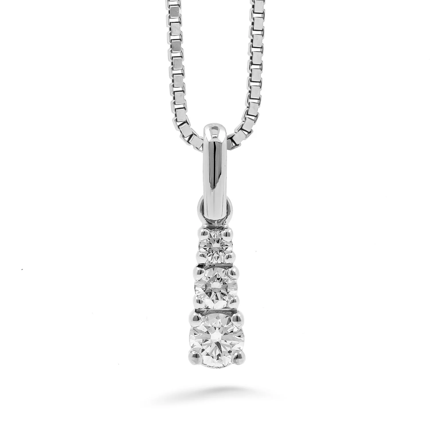 Silván Charlotte timanttiriipus 0,30ct, valkokultaa, Silván timanttikorut