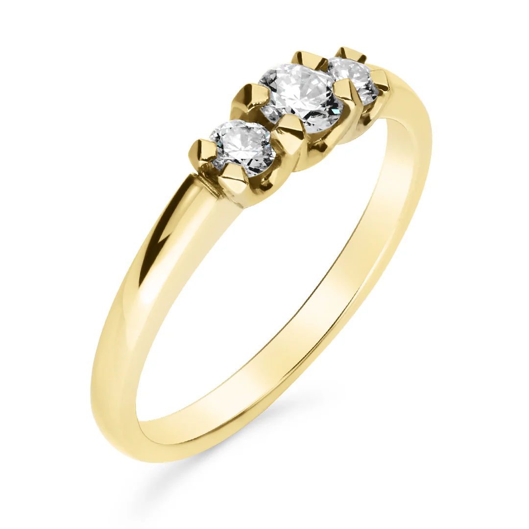 Silván Charlotte timanttisormus 0,34ct, keltakultaa, Silván vihkisormukset - Image 2