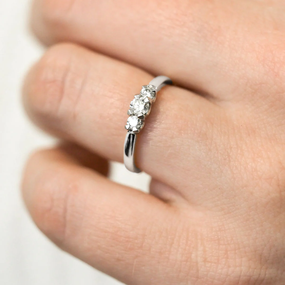 Silván Charlotte timanttisormus 0,34ct, valkokultaa, Silván vihkisormukset - Image 4