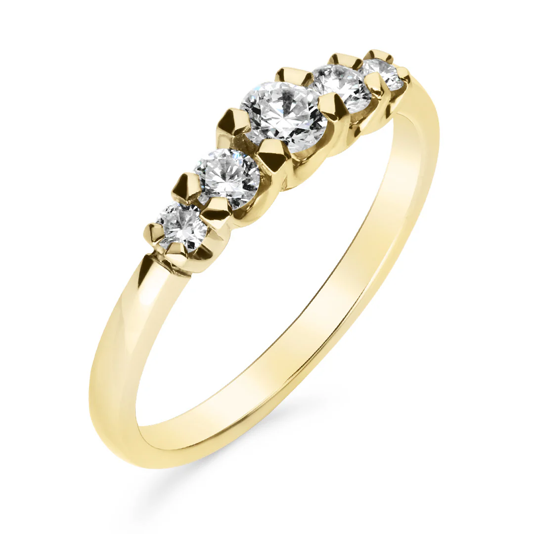 Silván Charlotte timanttisormus 0,42ct, keltakultaa, Silván vihkisormukset - Image 2