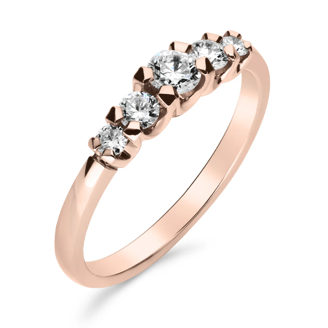 Silván Charlotte timanttisormus 0,42ct, rosekultaa, Silván vihkisormukset - Image 2