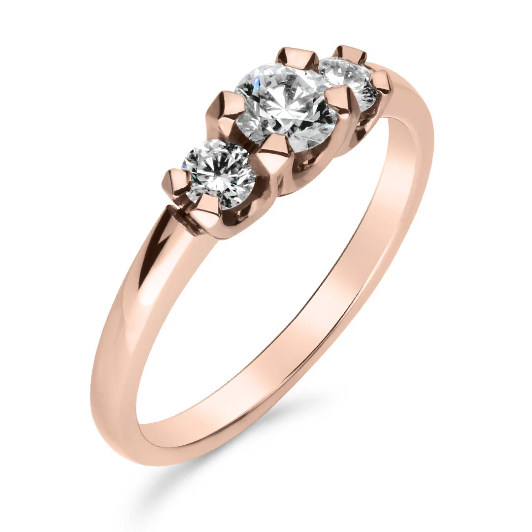 Silván Charlotte timanttisormus 0,50ct, rosekultaa, Silván vihkisormukset - Image 2