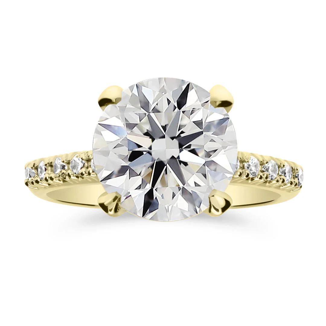 Silván Charlotte timanttisormus 3,22ct, keltakultaa, Silván vihkisormukset