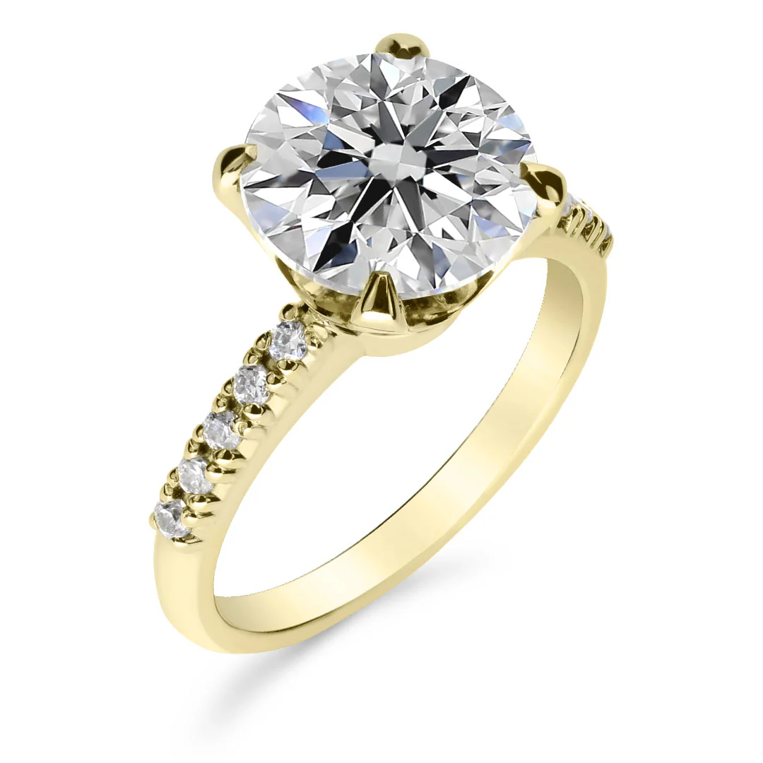Silván Charlotte timanttisormus 3,22ct, keltakultaa, Silván vihkisormukset - Image 2