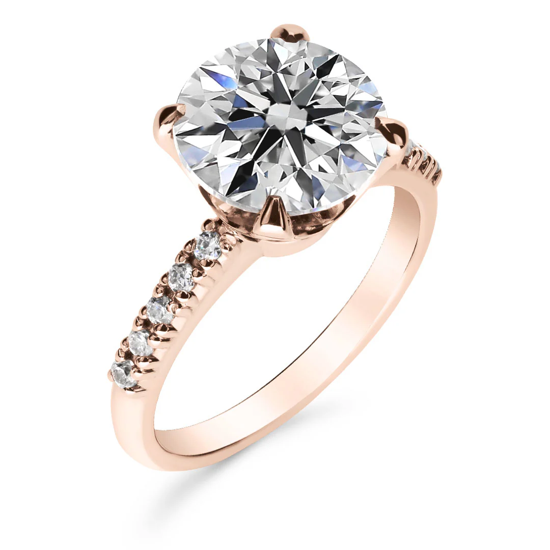 Silván Charlotte timanttisormus 3,22ct, rosekultaa, Silván vihkisormukset - Image 2
