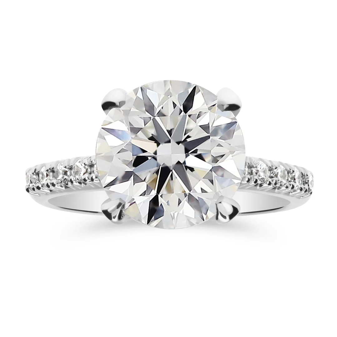 Silván Charlotte timanttisormus 3,22ct, valkokultaa, Silván vihkisormukset