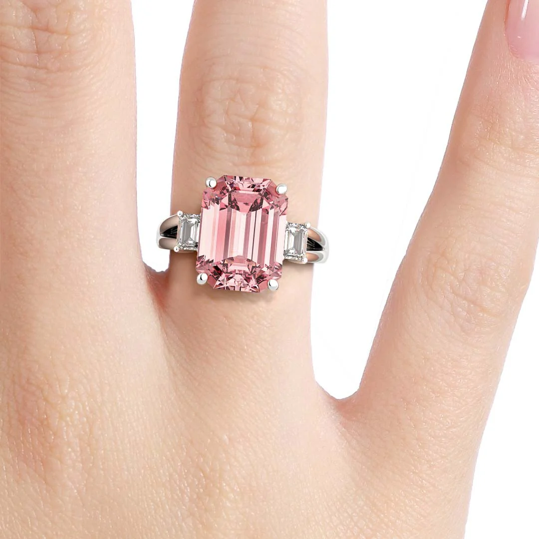 Silván Charlotte timanttisormus 4,38ct morganiitilla ja 0,60ct timanteilla, 18K valkokultaa, Silván vihkisormukset - Image 6