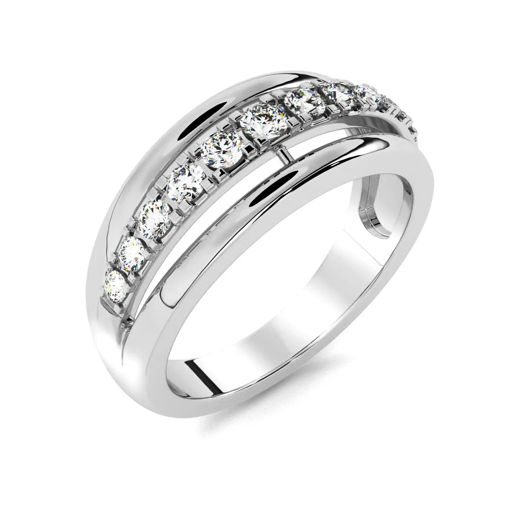 Silván Daria timanttisormus 0,15ct, valkokultaa, Silván vihkisormukset - Image 2