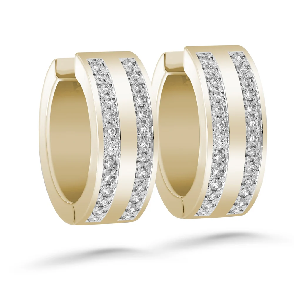 Silván Henrietta timanttikorvakorut 0,52ct, keltakultaa, Silván timanttikorut