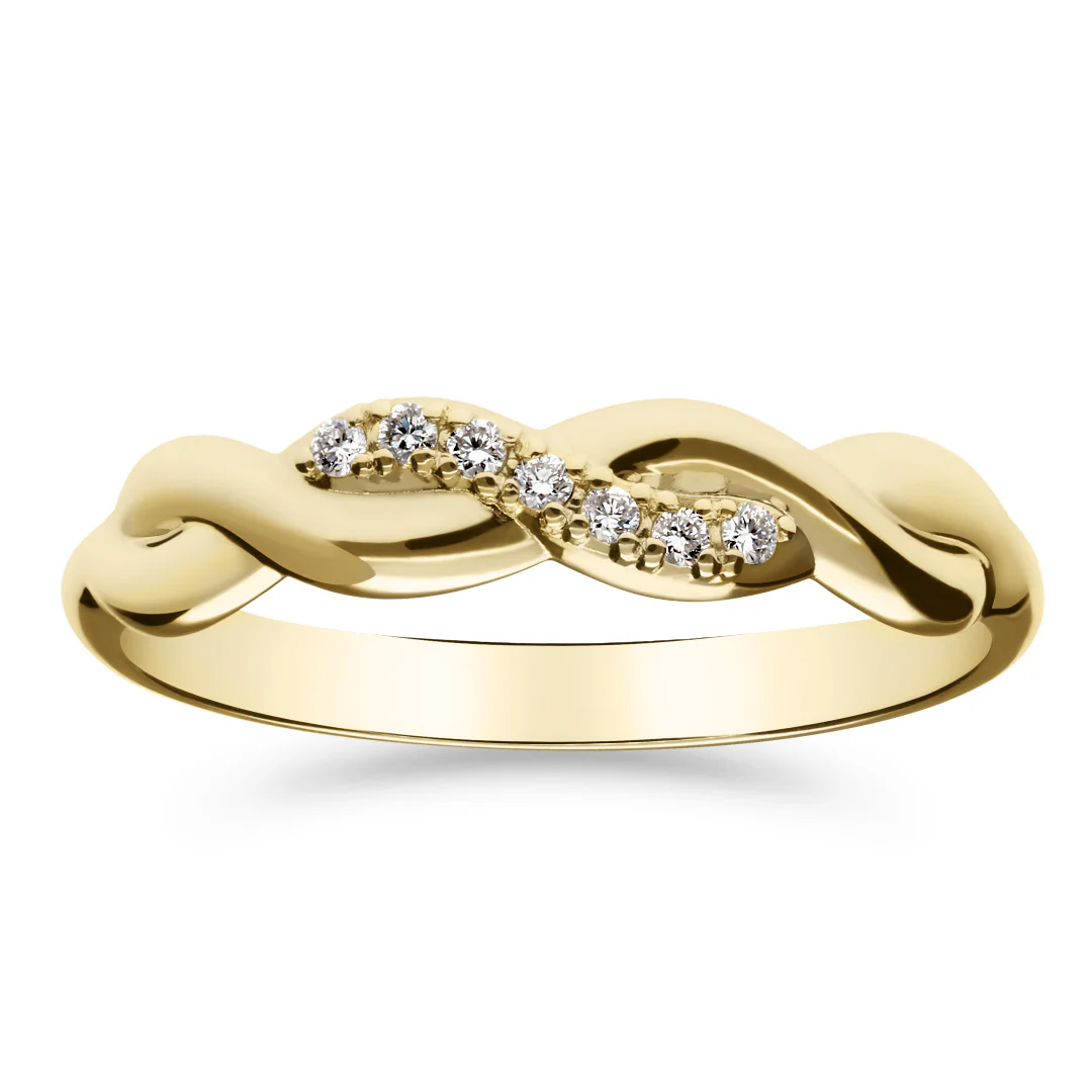 Silván Henrietta timanttisormus 0,05ct, keltakultaa, Silván vihkisormukset