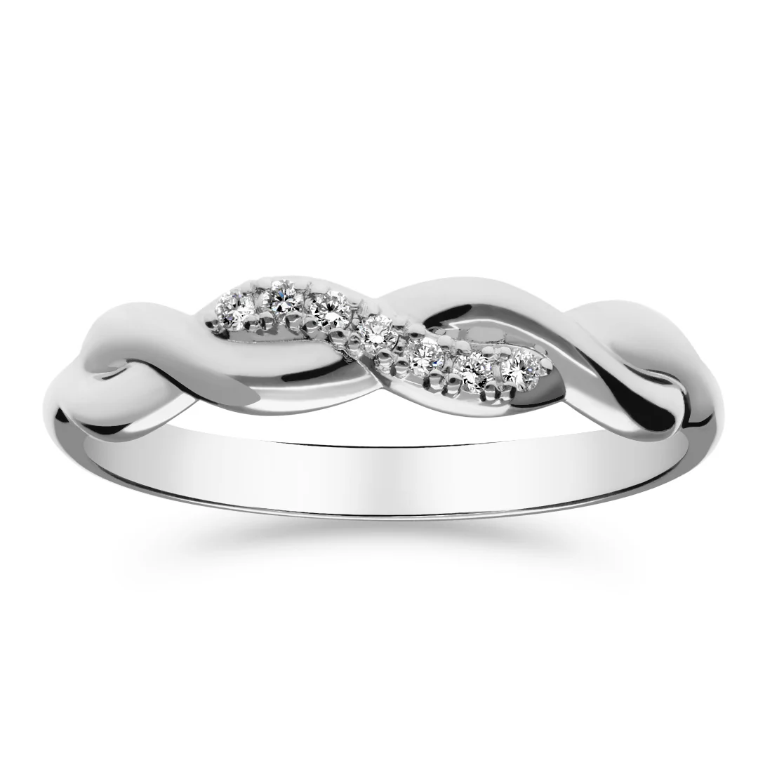Silván Henrietta timanttisormus 0,05ct, valkokultaa, Silván vihkisormukset