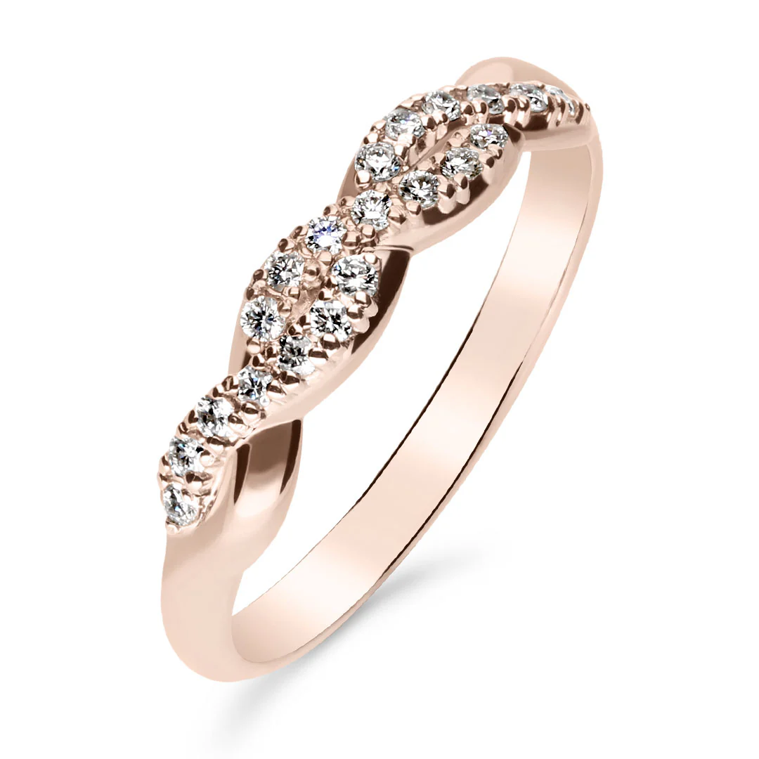 Silván Henrietta timanttisormus 0,15ct, rosekultaa, Silván vihkisormukset - Image 2