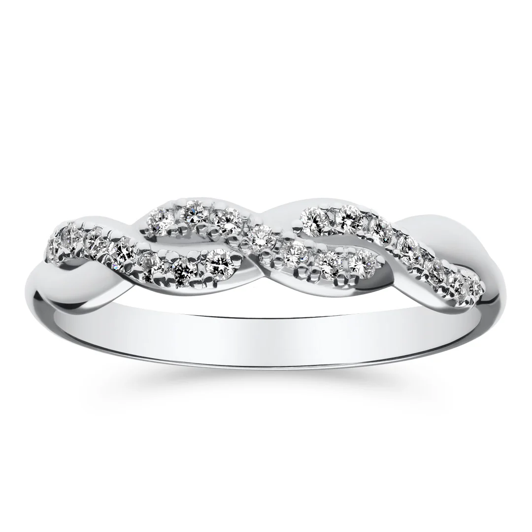 Silván Henrietta timanttisormus 0,15ct, valkokultaa, Silván vihkisormukset