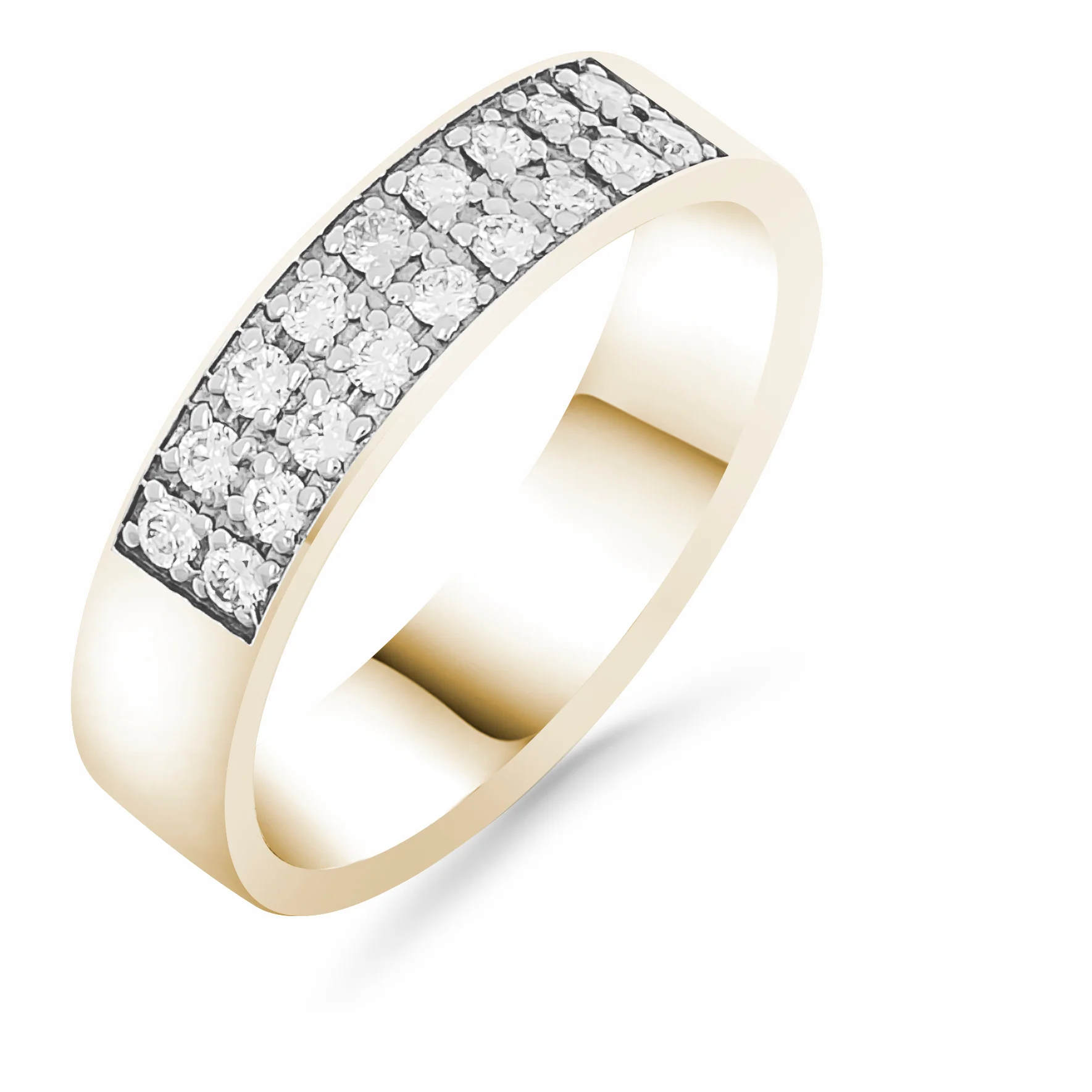 Silván Henrietta timanttisormus 0,36ct, keltakultaa, Silván vihkisormukset