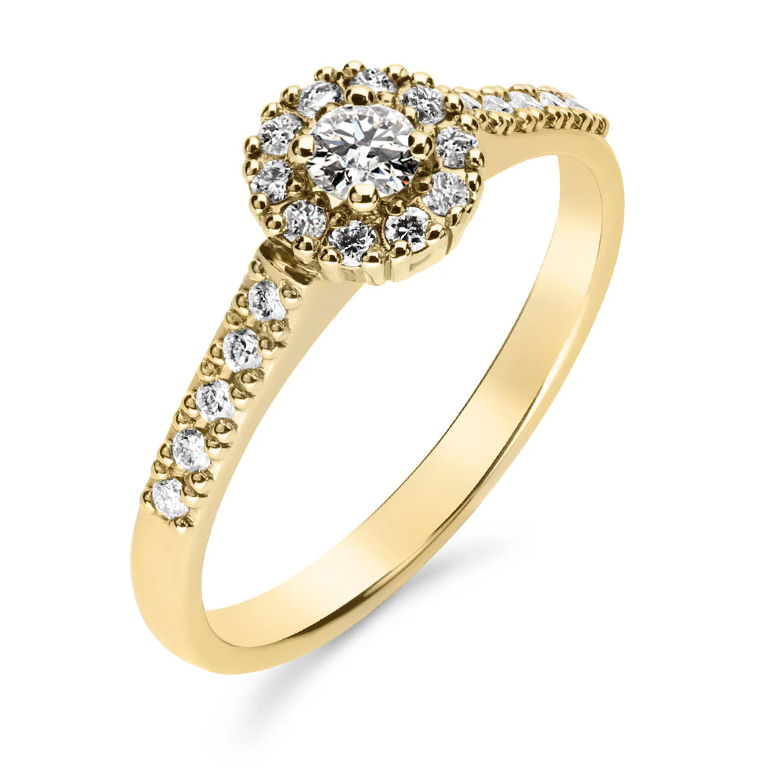 Silván Lauriel timanttisormus 0,33ct, keltakultaa, Silván vihkisormukset - Image 3