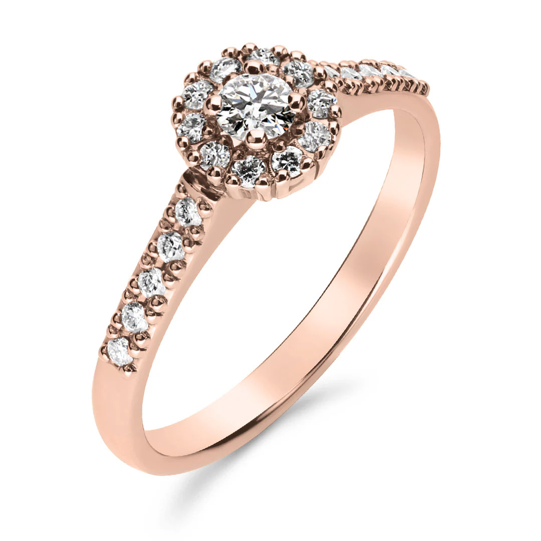 Silván Lauriel timanttisormus 0,33ct, rosekultaa, Silván vihkisormukset - Image 3