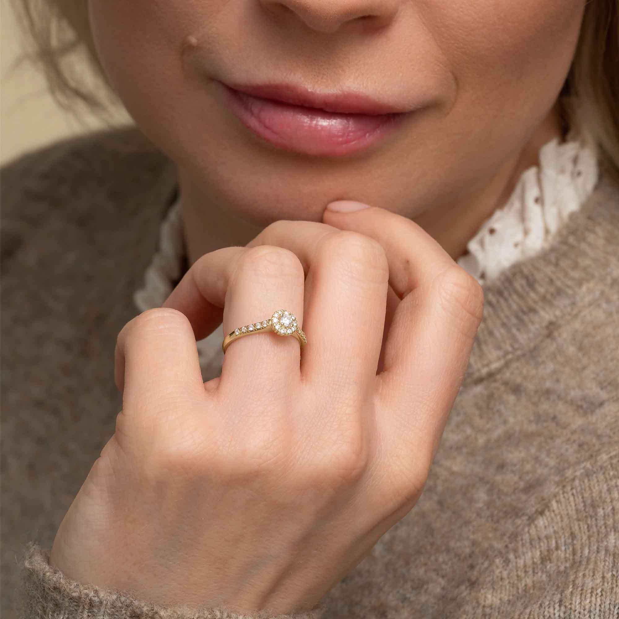 Silván Lauriel timanttisormus 0,33ct, valko- ja keltakultaa, Silván vihkisormukset - Image 2