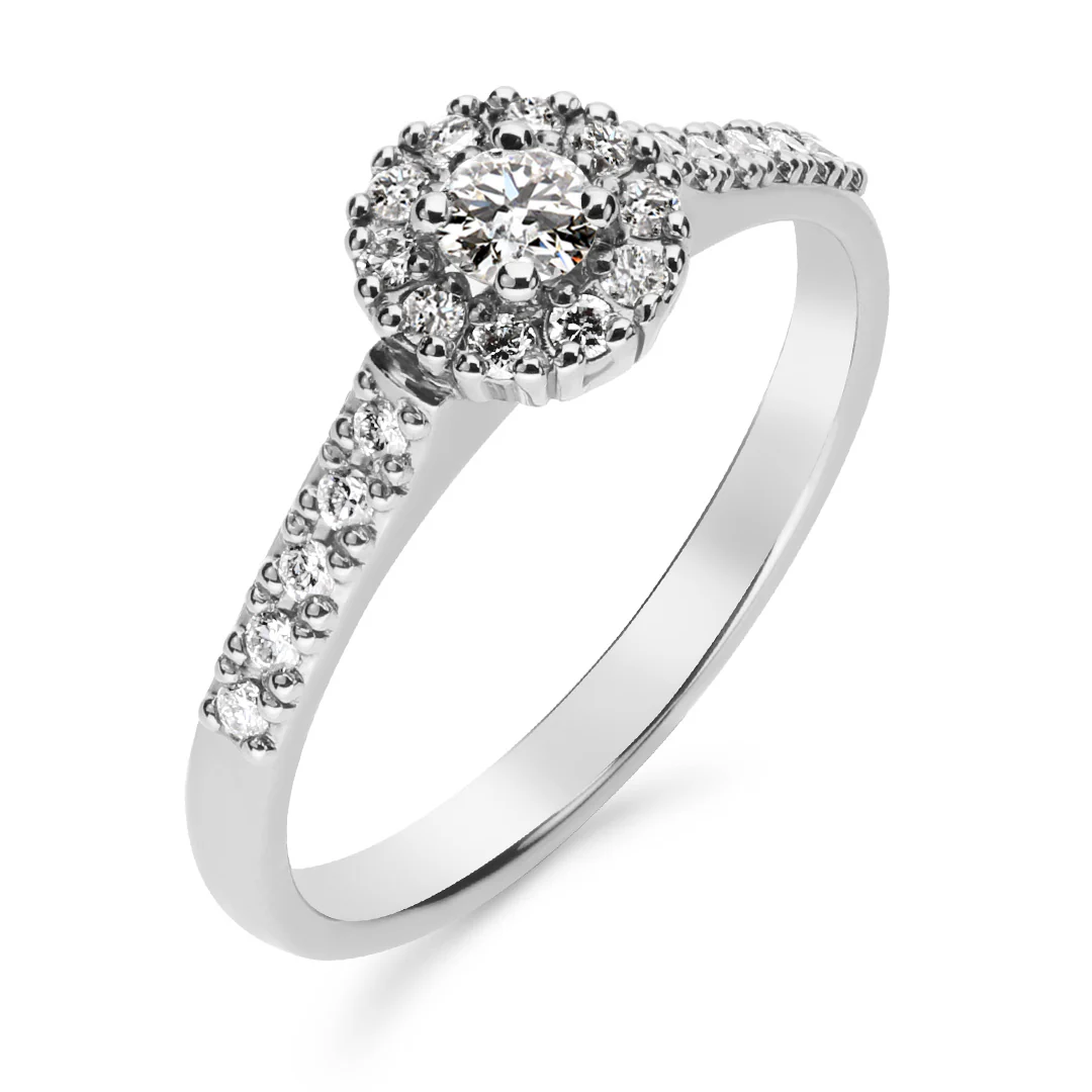 Silván Lauriel timanttisormus 0,33ct, valkokultaa, Silván vihkisormukset - Image 3
