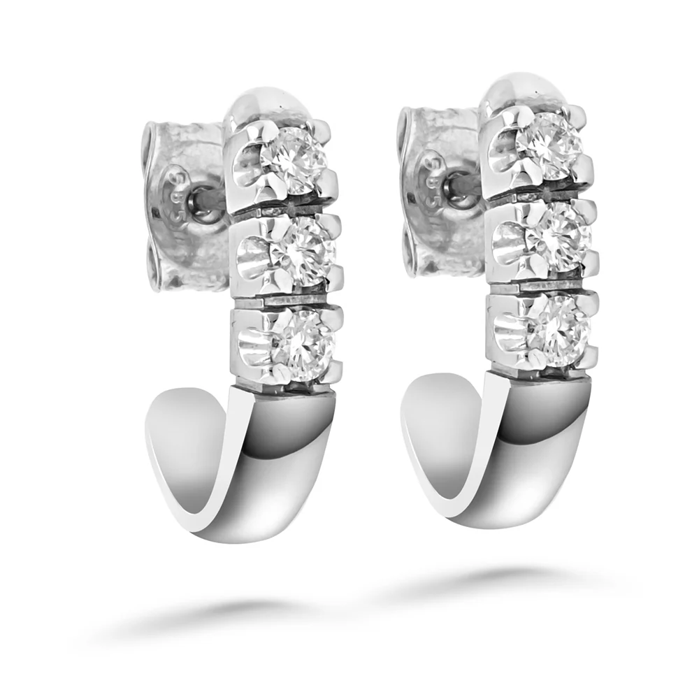 Silván Majlis timanttikorvakorut 0,42ct, valkokultaa, Silván timanttikorut