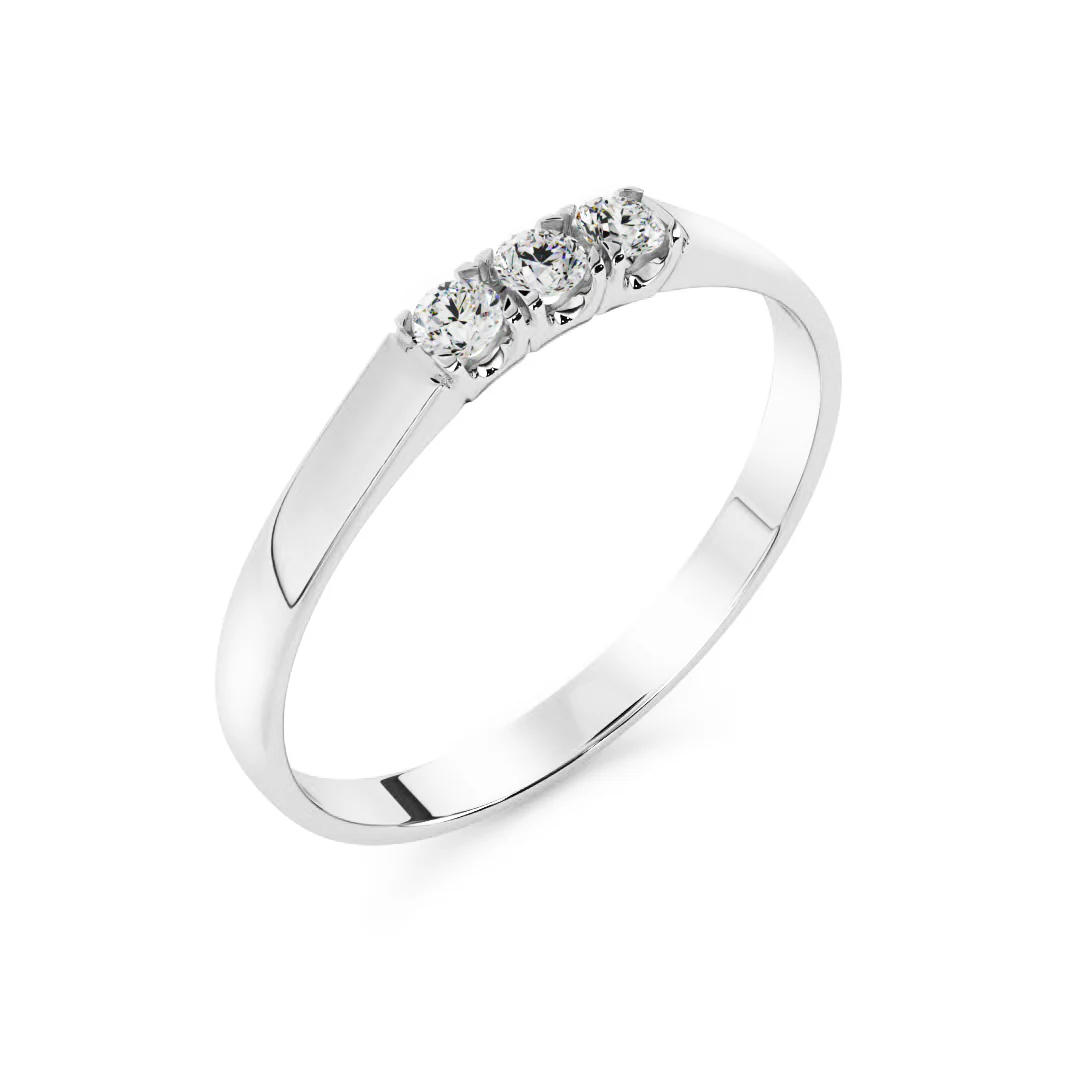 Silván Majlis timanttisormus 0,06ct, valkokultaa, Silván vihkisormukset - Image 3