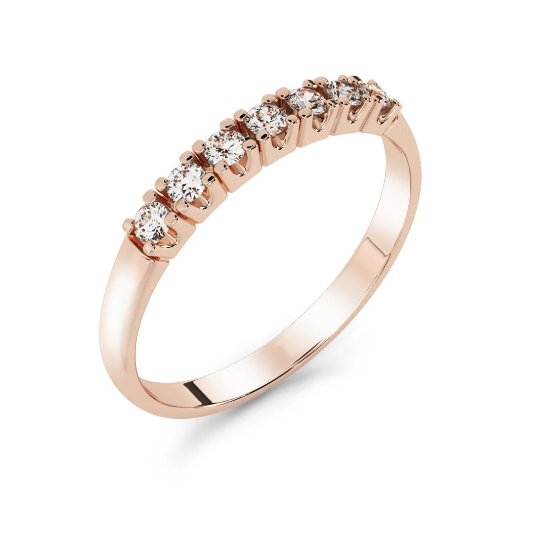 Silván Majlis timanttisormus 0,14ct, rosekultaa, Silván vihkisormukset - Image 3