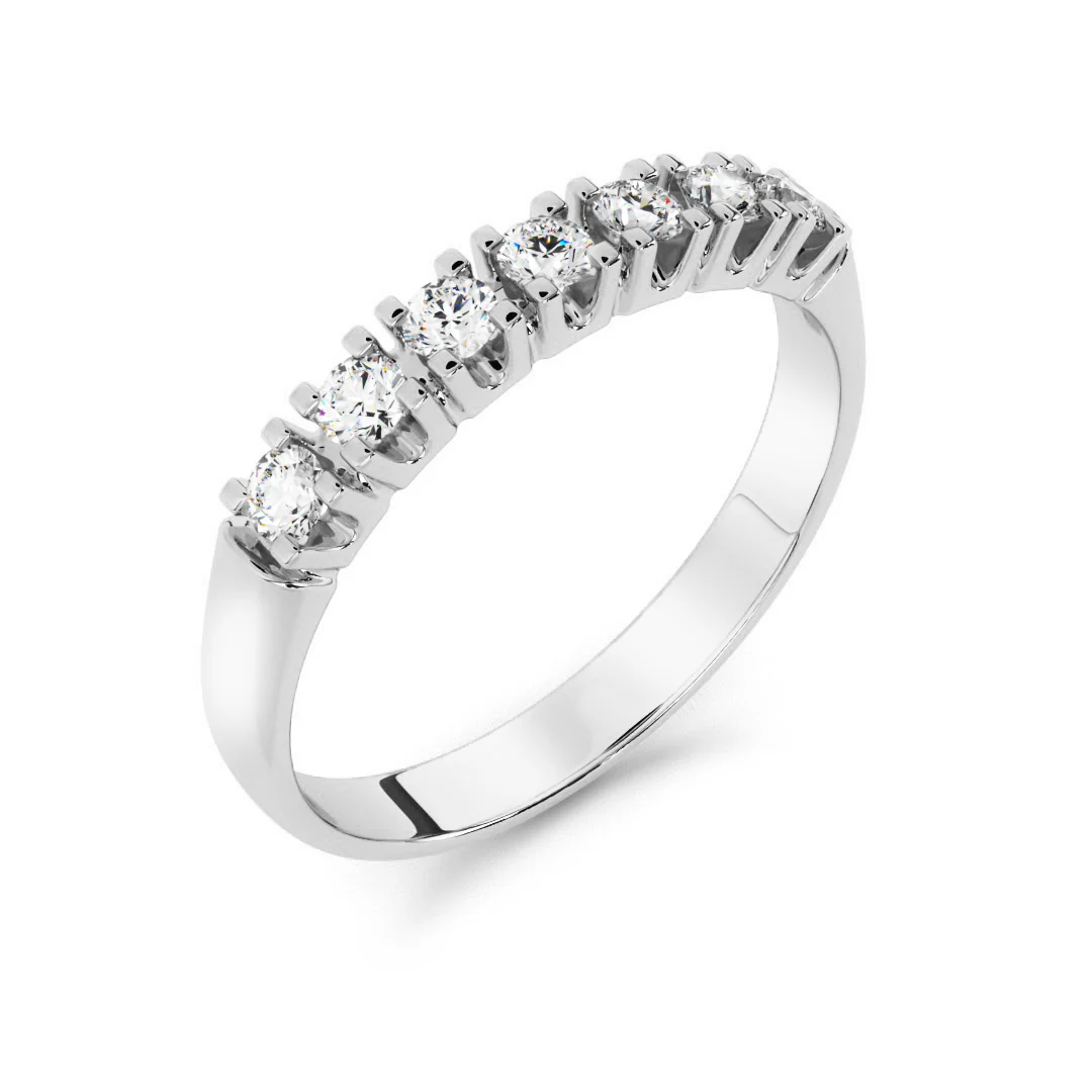 Silván Majlis timanttisormus 0,21ct, valkokultaa, Silván vihkisormukset - Image 2