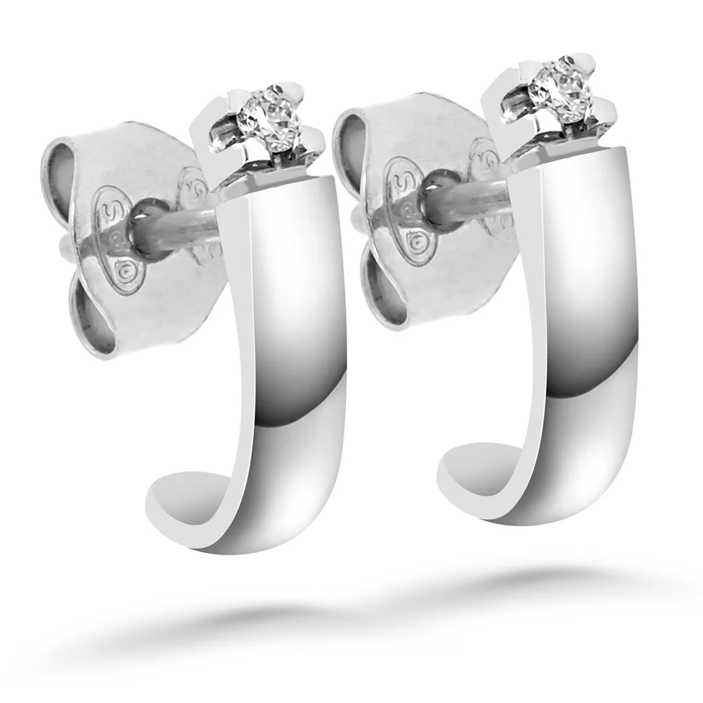Silván Marie timanttikorvakorut 0,04ct, valkokultaa, Silván timanttikorut