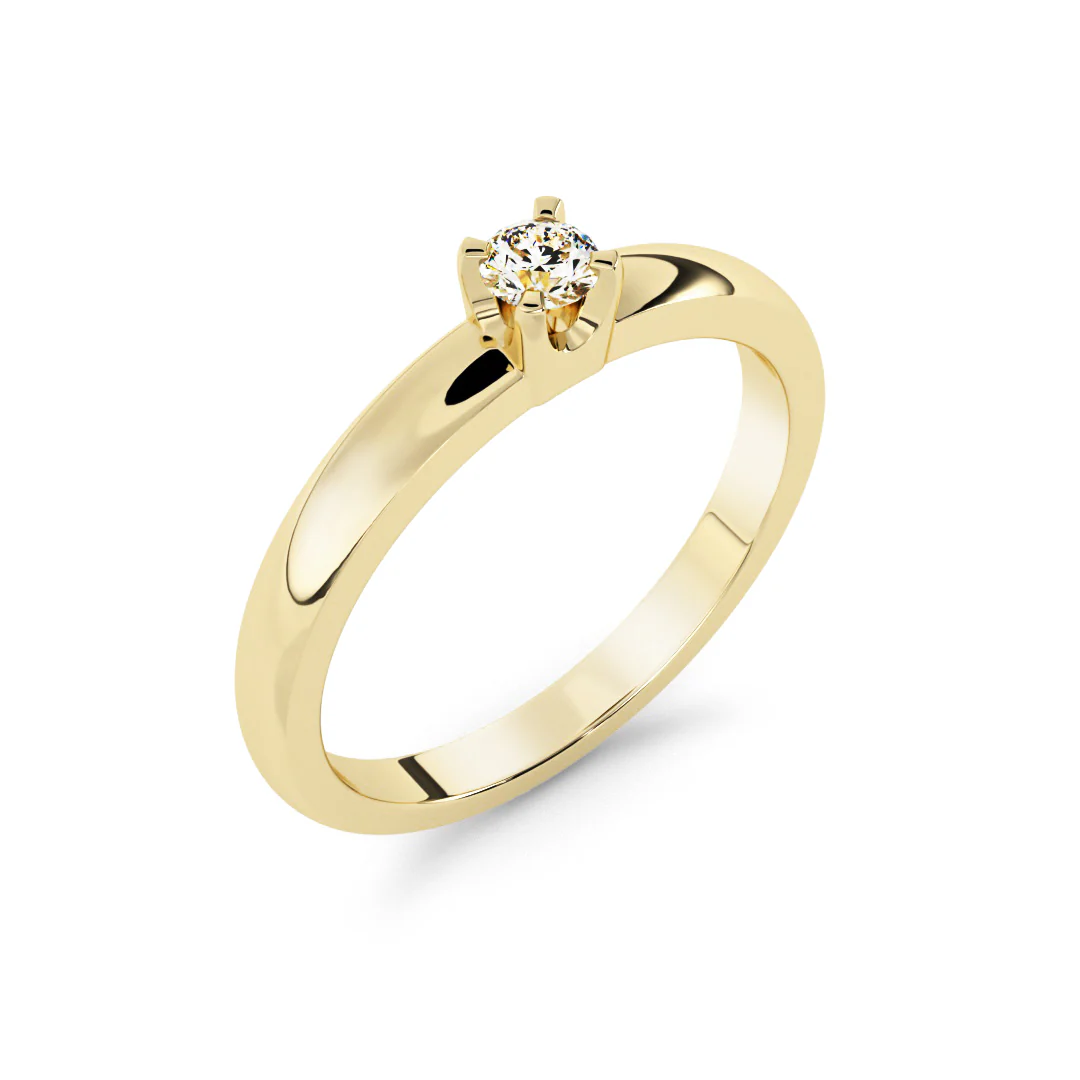 Silván Marie timanttisormus 0,05ct, keltakultaa, Silván vihkisormukset - Image 2