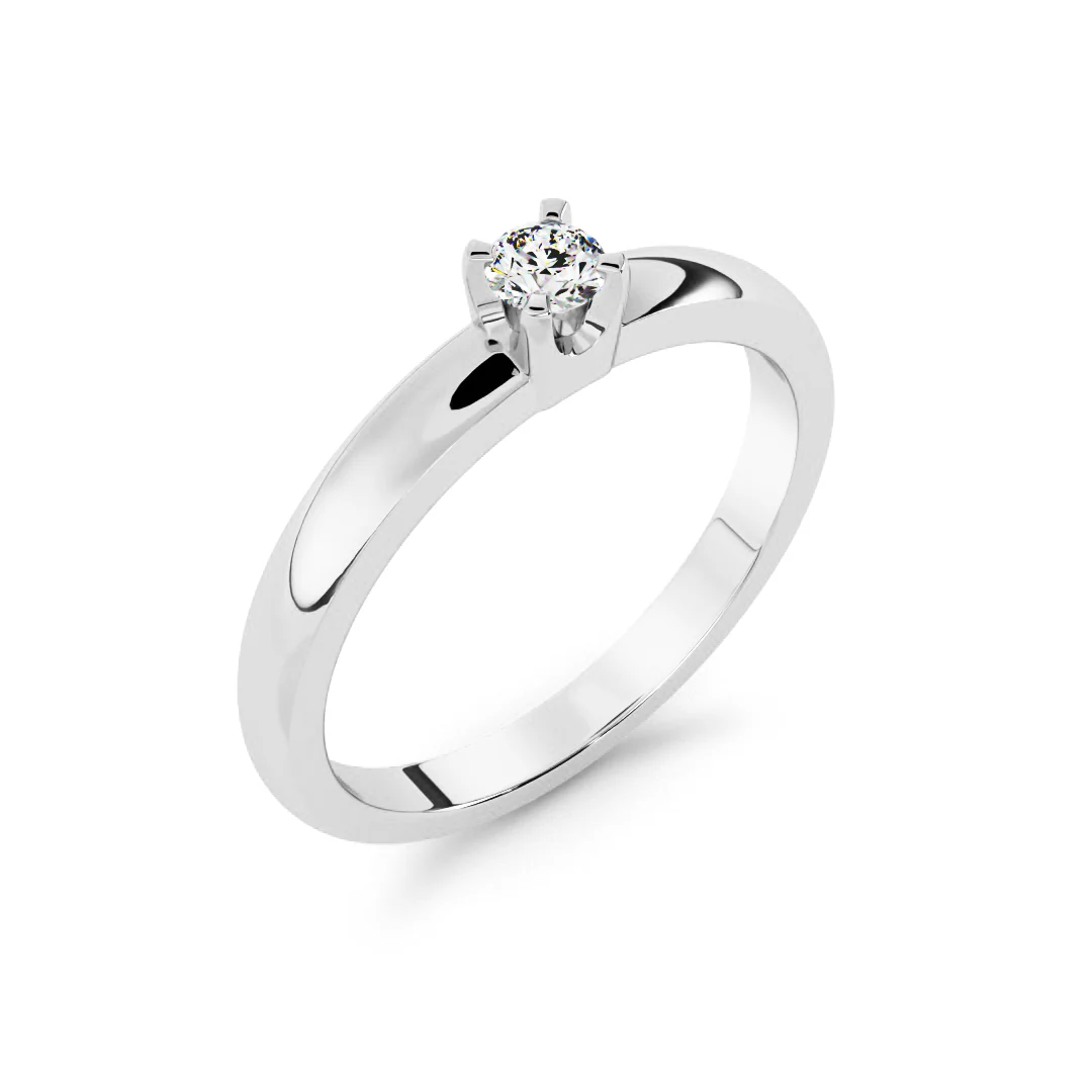 Silván Marie timanttisormus 0,05ct, valkokultaa, Silván vihkisormukset - Image 2