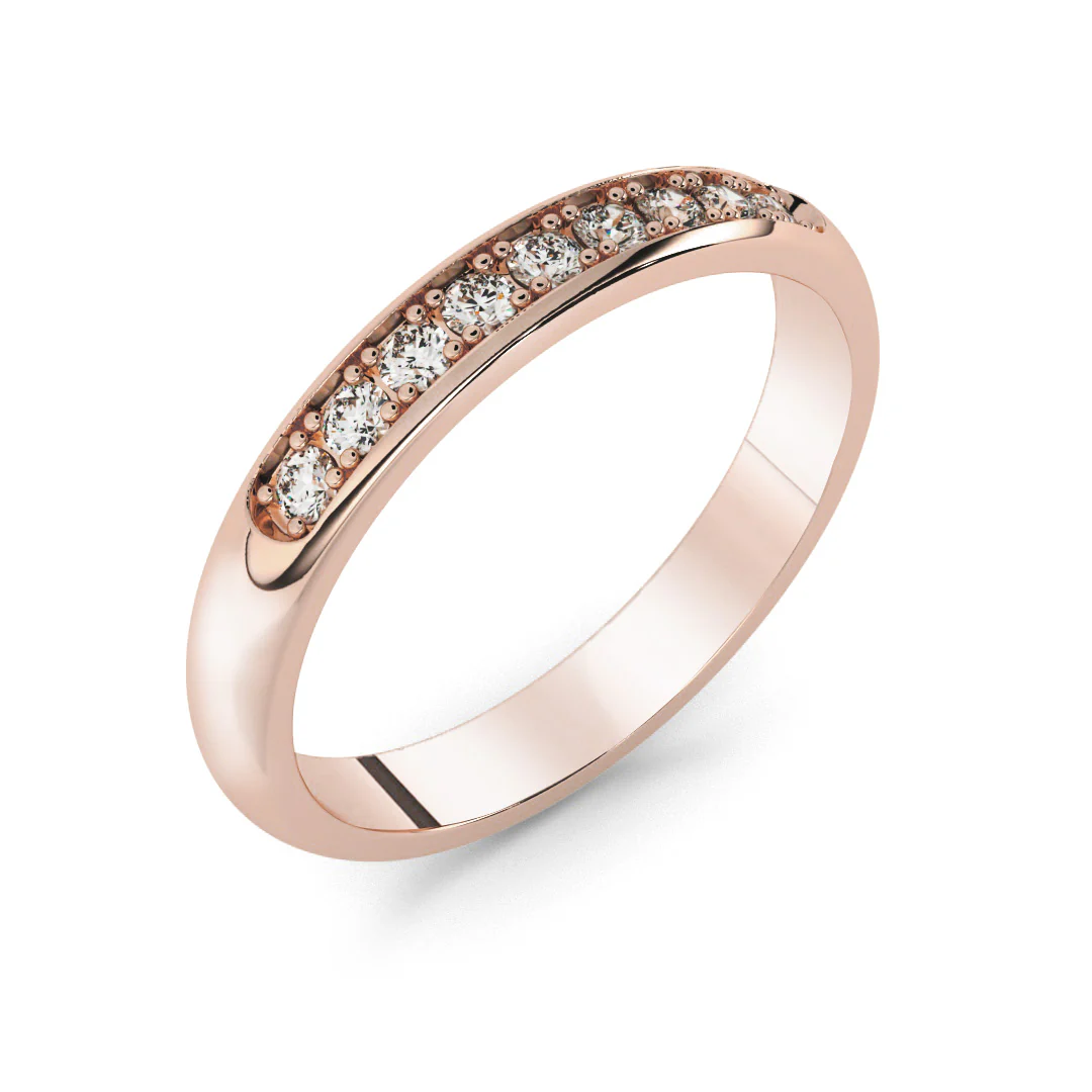 Silván Olivia timanttisormus 0,18ct, rosekultaa, Silván vihkisormukset - Image 2