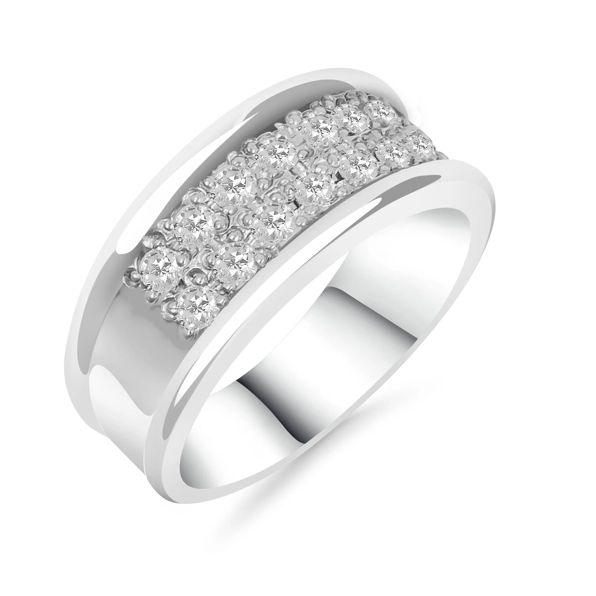 Silván Olivia timanttisormus 0,42ct, valkokultaa, Silván vihkisormukset
