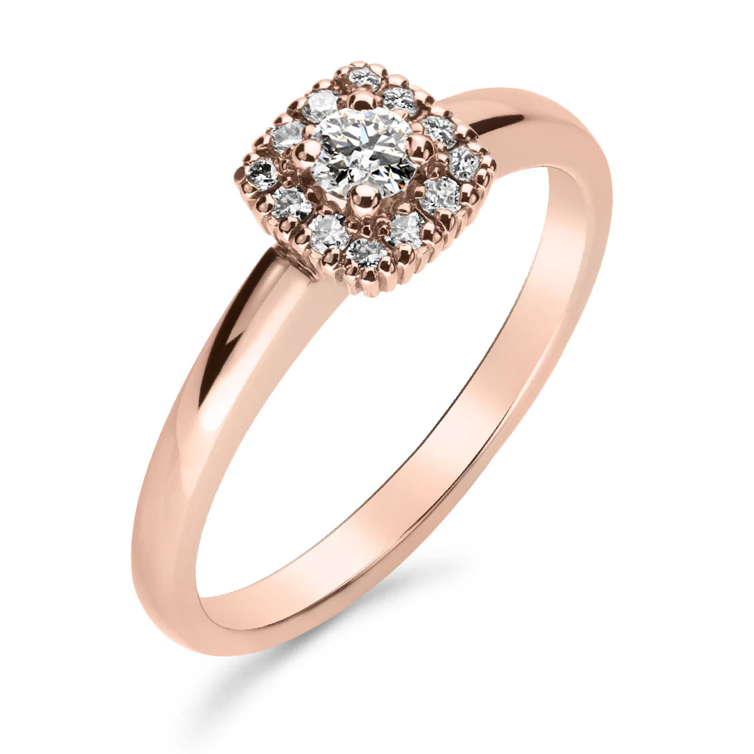 Silván Rosalie halosormus 0,23ct, rosekultaa, Silván vihkisormukset - Image 3