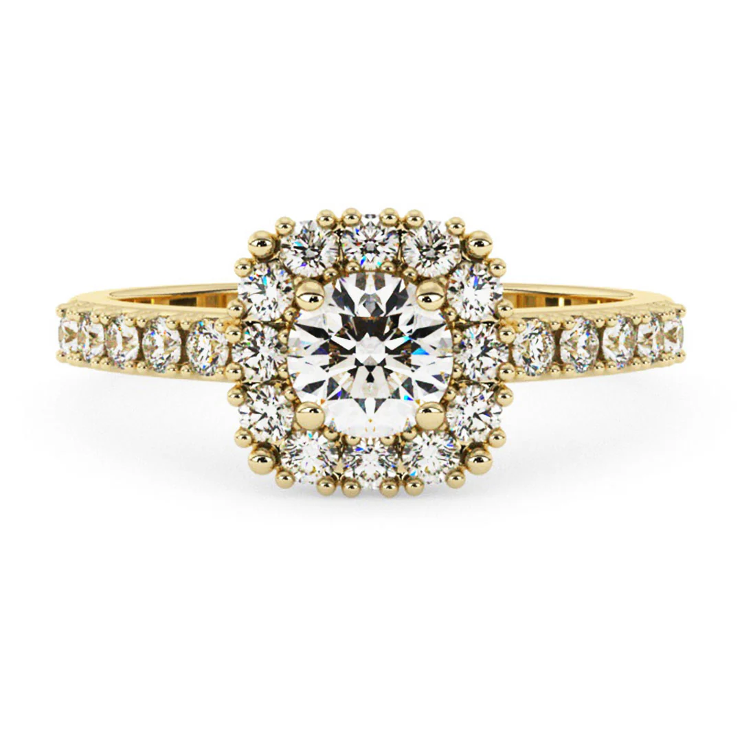 Silván Rosalie halosormus 0,84ct, keltakultaa, Silván vihkisormukset