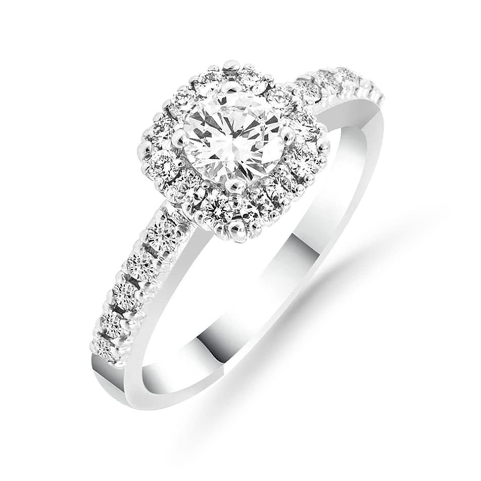 Silván Rosalie halosormus 0,84ct, valkokultaa, Silván vihkisormukset - Image 3