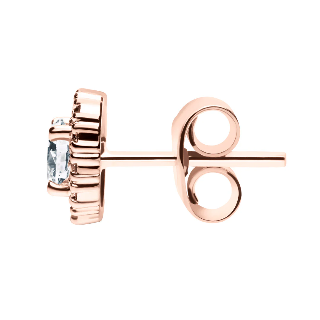 Silván Rosalie timanttikorvakorut 0,52ct, rosekultaa, Silván timanttikorut - Image 2