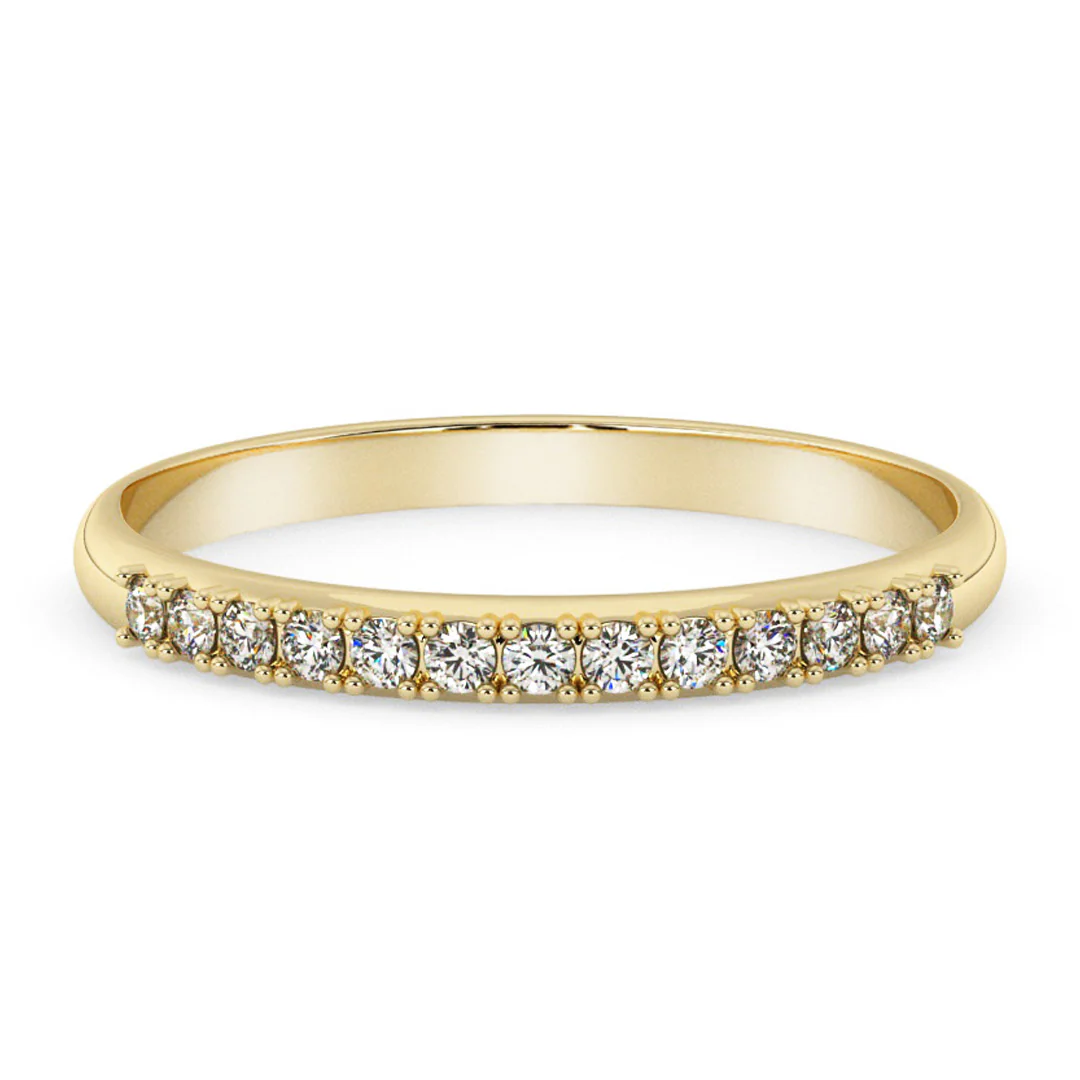 Silván Rosalie timanttisormus 0,13ct, keltakultaa, Silván vihkisormukset