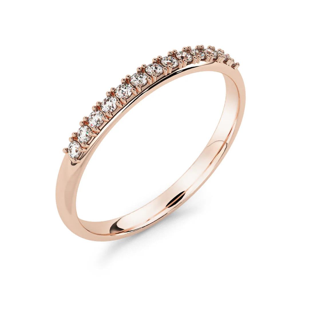 Silván Rosalie timanttisormus 0,13ct, rosekultaa, Silván vihkisormukset - Image 2