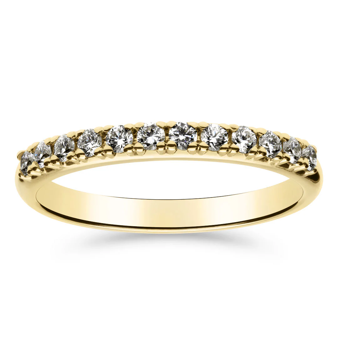 Silván Rosalie timanttisormus 0,24ct, keltakultaa, Silván vihkisormukset