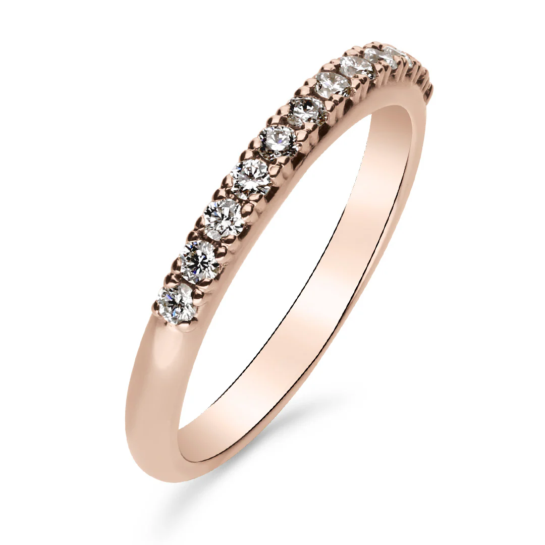 Silván Rosalie timanttisormus 0,24ct, rosekultaa, Silván vihkisormukset - Image 4