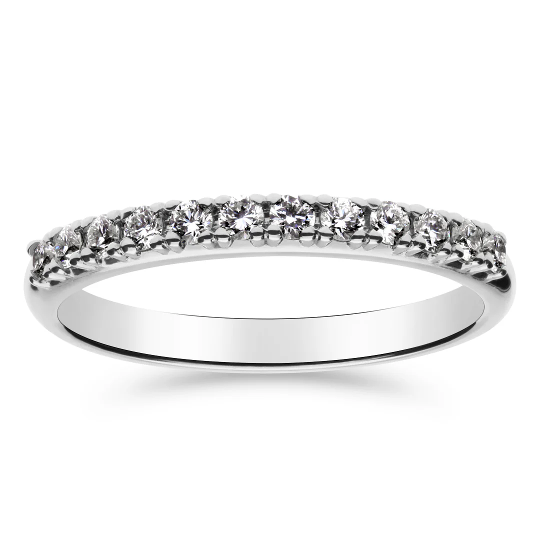 Silván Rosalie timanttisormus 0,24ct, valkokultaa, Silván vihkisormukset