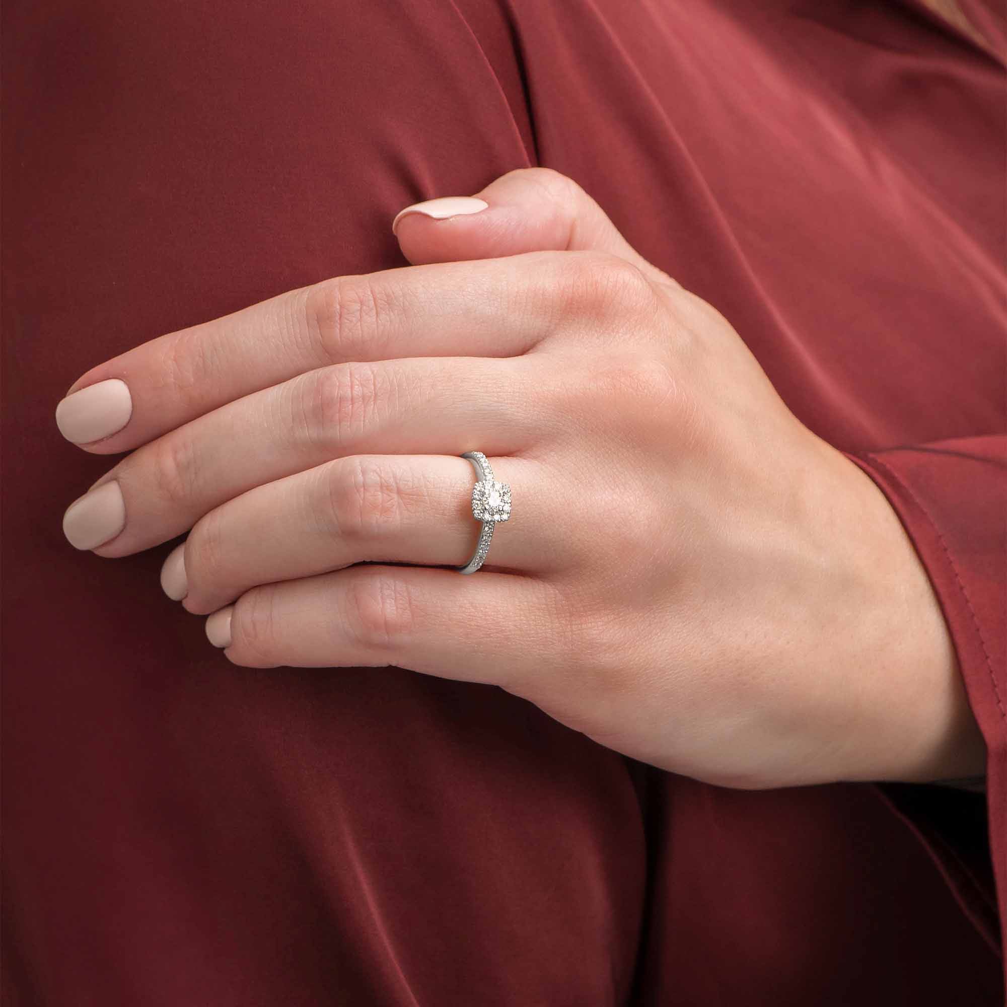 Silván Rosalie timanttisormus 0,36ct, valkokultaa, Silván vihkisormukset - Image 3